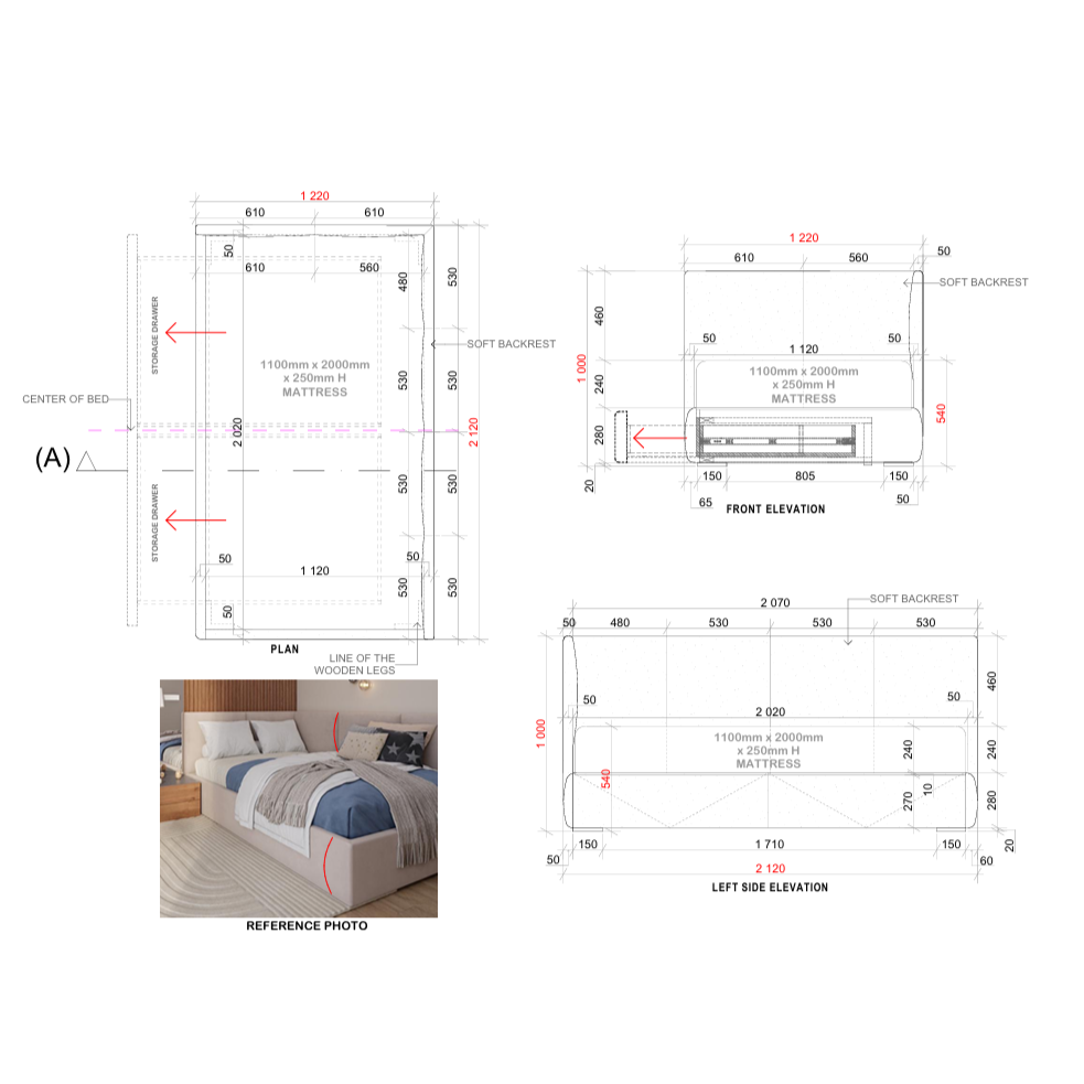NUVORA NEST STORAGE BED