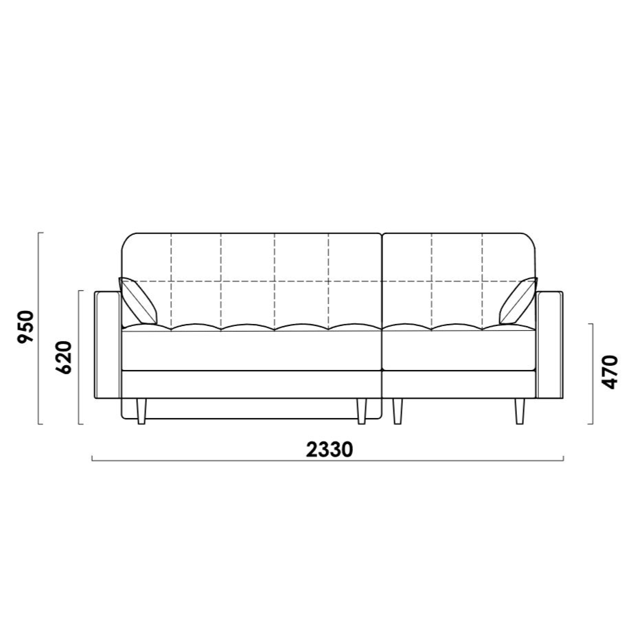 ORLEAN L-SHAPE SOFA-BED