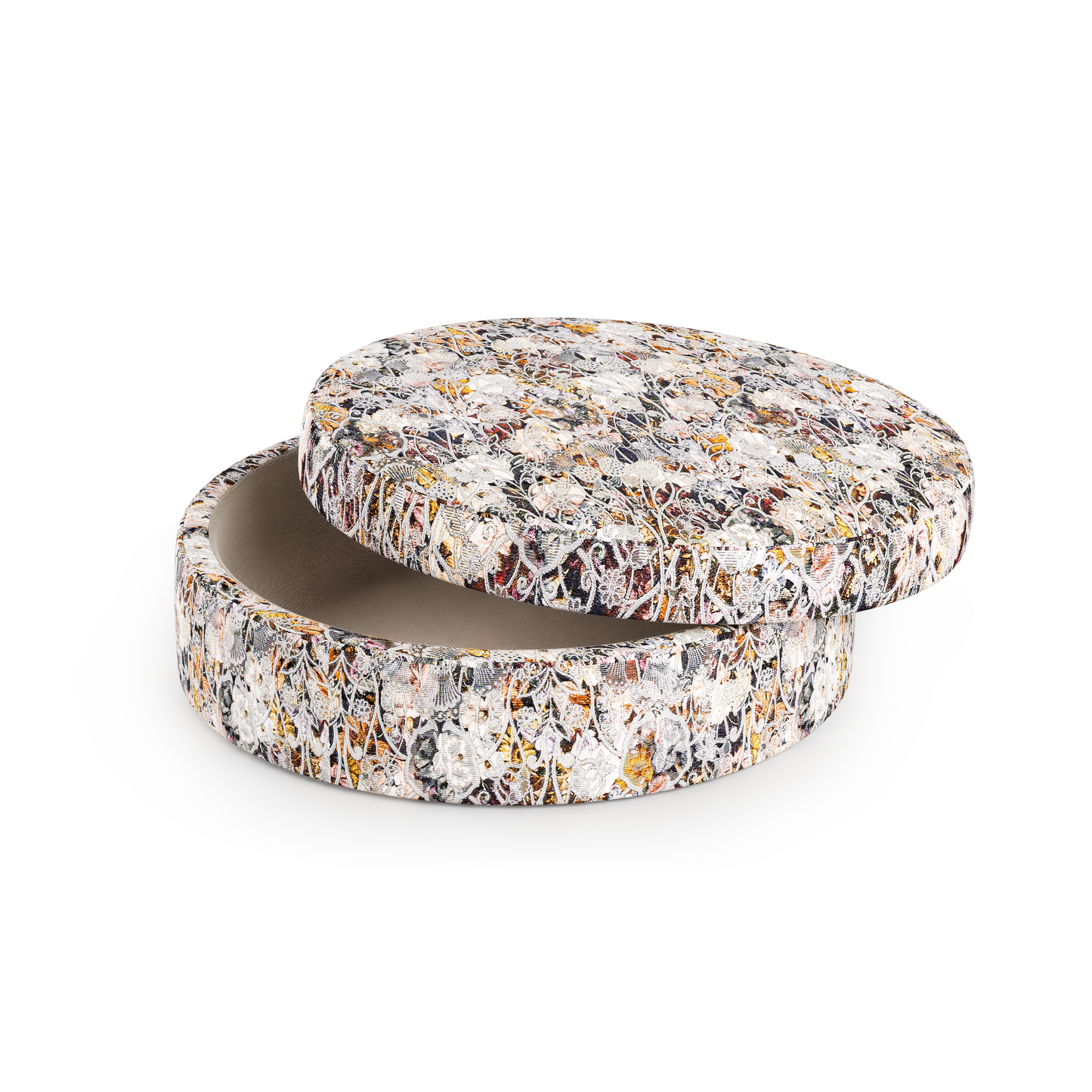 MONET BLOSSOM POUF WITH STORAGE