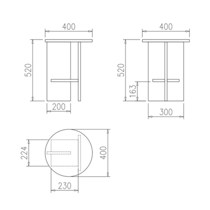 NUA MARBLE SIDE TABLE