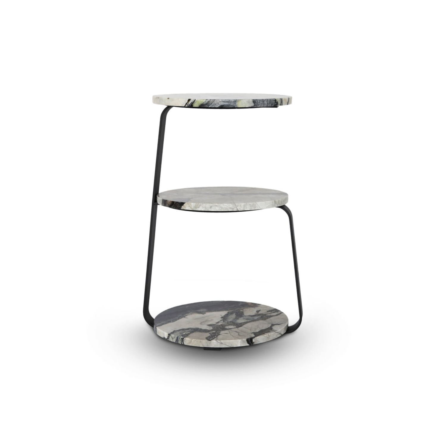 VIRELLE MARBLE 3-SHELF END TABLE