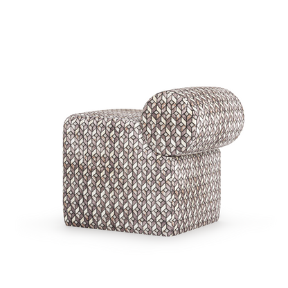 BLOOM MOSAIC POUF WITH BACKREST