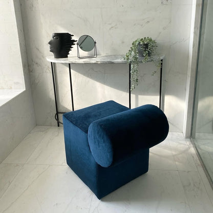 BLOOM MOSAIC POUF WITH BACKREST