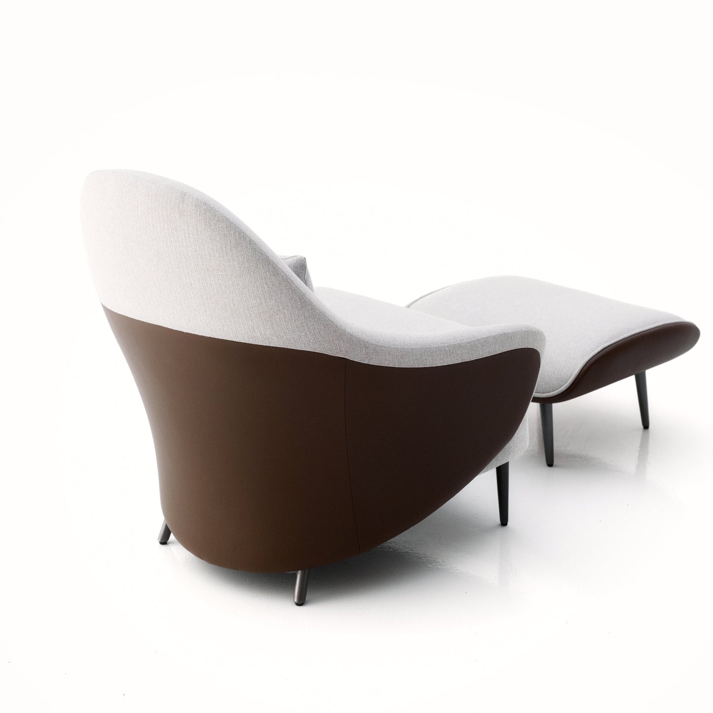 ARMCHAIR WITH POUF