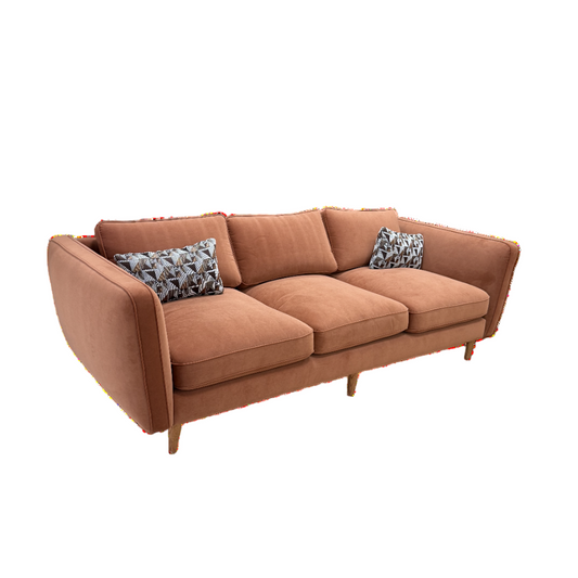 3-SEATER SOFA WITH WOODEN LEGS