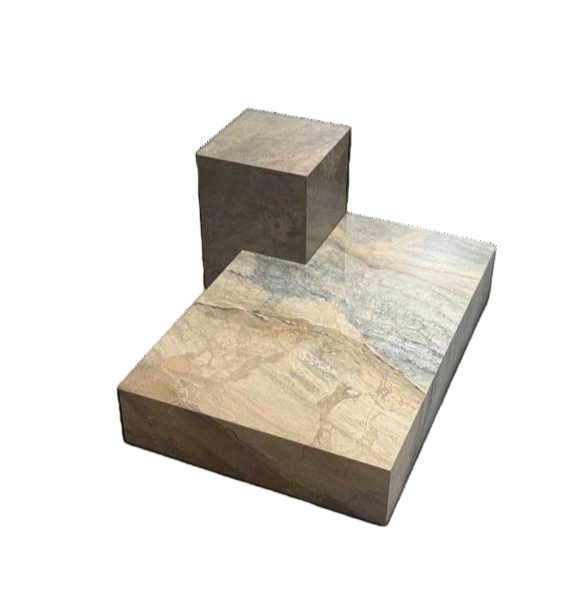 CUBE MARBLE TABLE DARK
