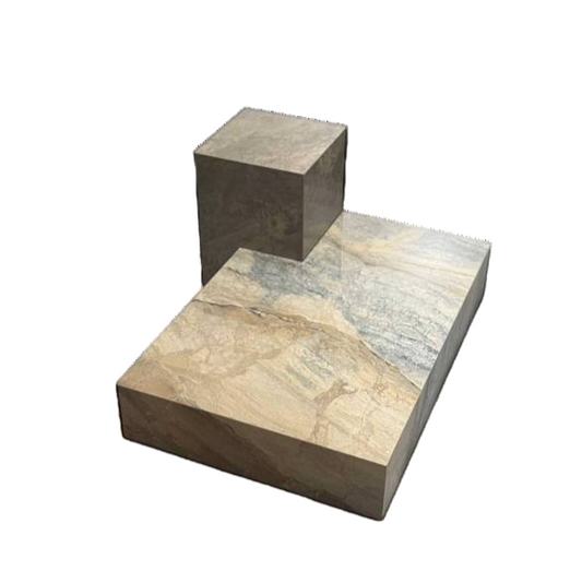 CUBE MARBLE TABLE DARK