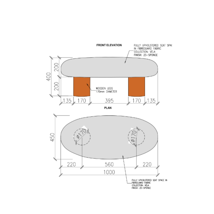 DRIFT SLAB BENCH LARGE