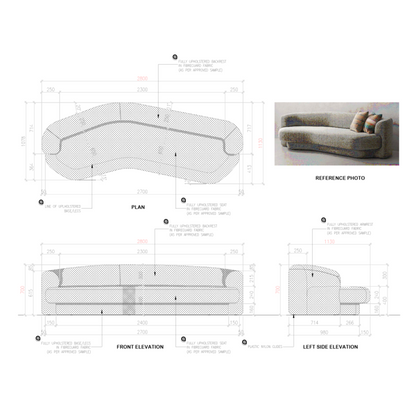 MILO CURVED SOFA