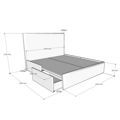 ALBA DRAWERS BED